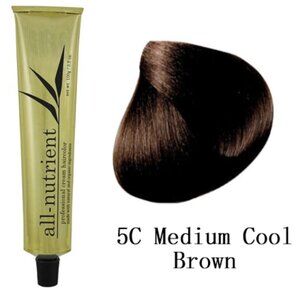 All-Nutrient Permanent Cream Hair Color - 5C Medium Cool Brown
